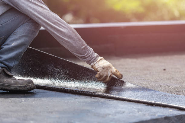 Professional Basement Waterproofing technician working in Britton, MI
